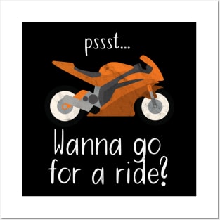 Motorcycle go for a ride Posters and Art